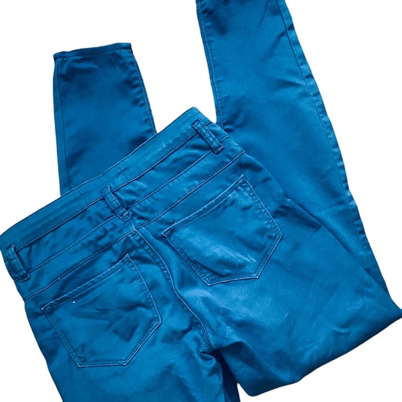 No Boundaries Teal Corset Waist Stretch Jeans , Skinny Jeans , Women Denim Jeans - Picture 8 of 12
